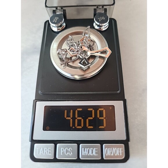 925 Sterling Silver Amazonite Marcasite Cross Pendant Necklace Vintage - Picture 10 of 10